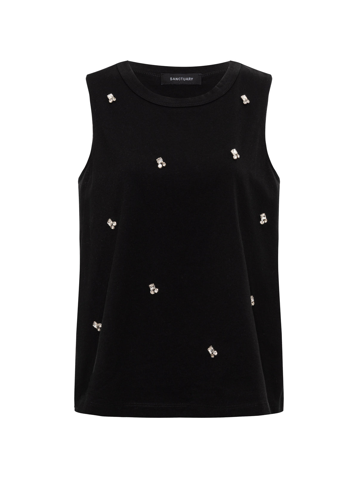 Sanctuary Clothing Sale - CAMPARI EMBELLISHED TANK BLACK
