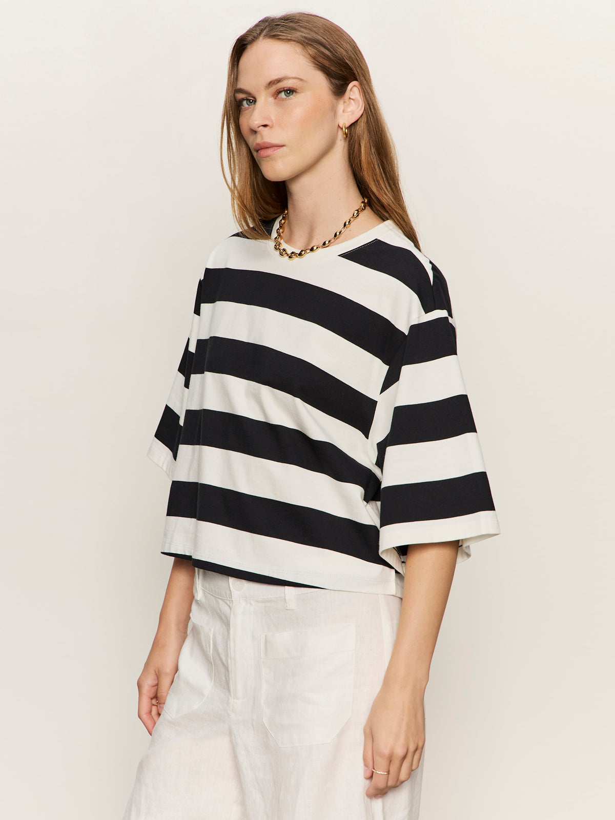 Sanctuary Clothing Premium - BELLE TEE CHALK AND BLACK