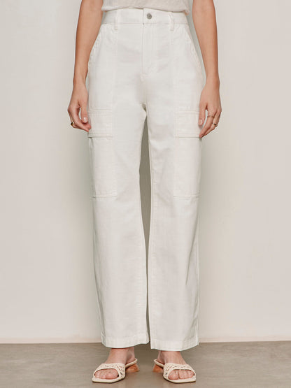 Sanctuary Clothing Discount - BOYFRIEND UTILITY PANT WHITE