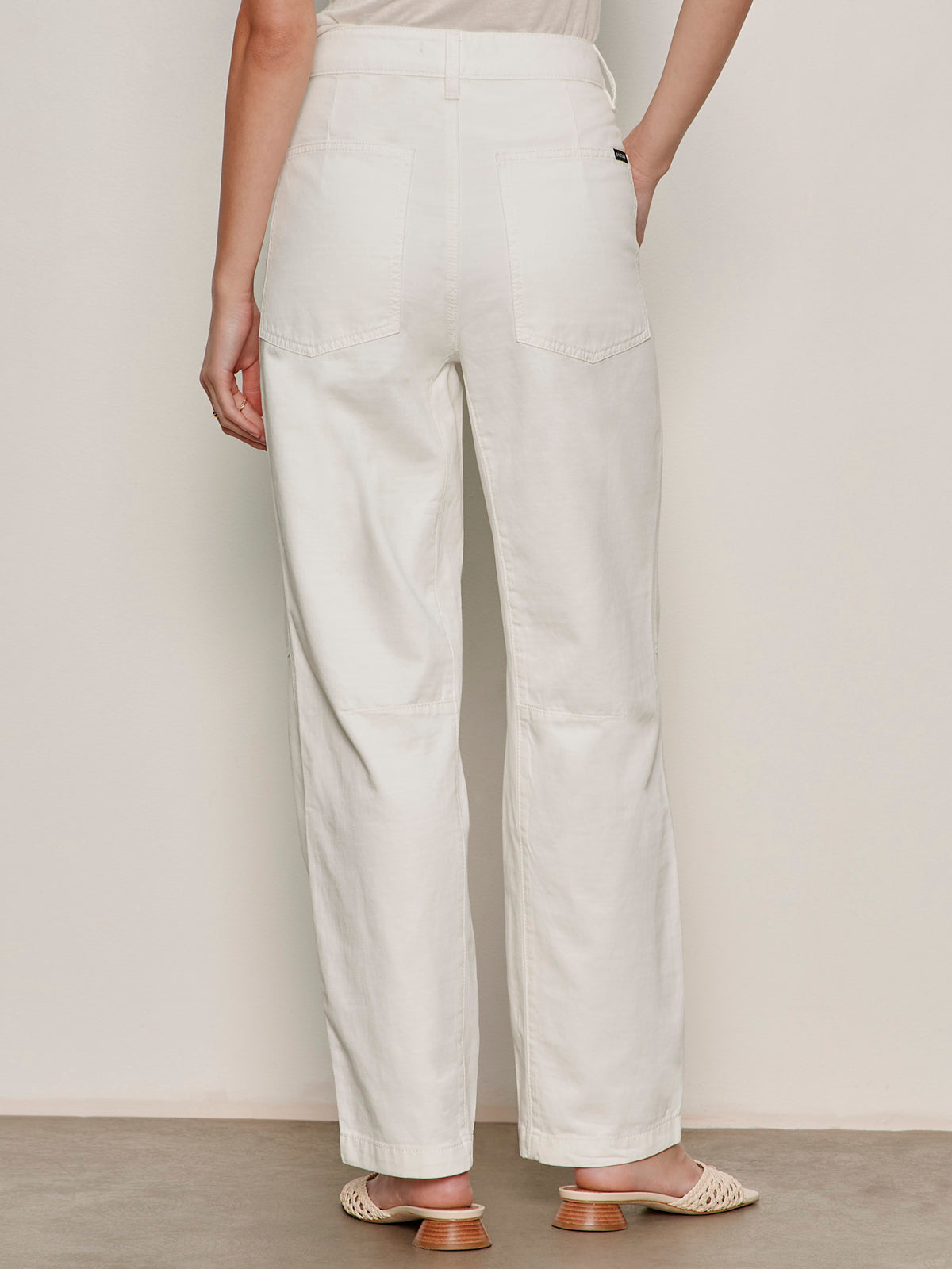 Sanctuary Clothing Discount - BOYFRIEND UTILITY PANT WHITE