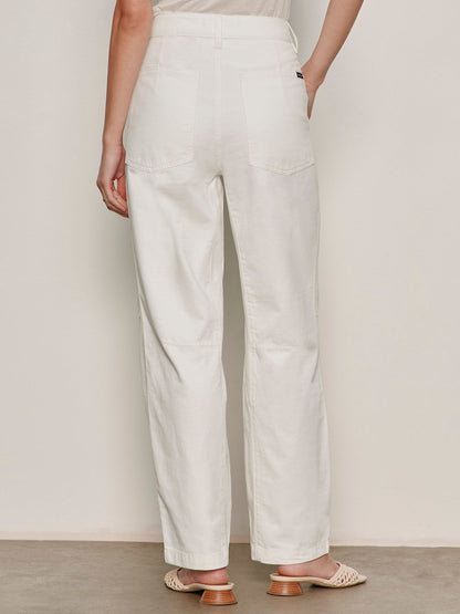 Sanctuary Clothing Discount - BOYFRIEND UTILITY PANT WHITE