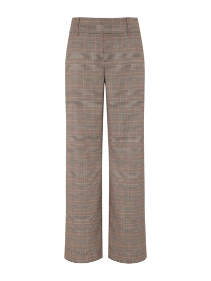 Sanctuary Clothing Premium - SPOTLIGHT PLAID TROUSER CAVIAR PLAID