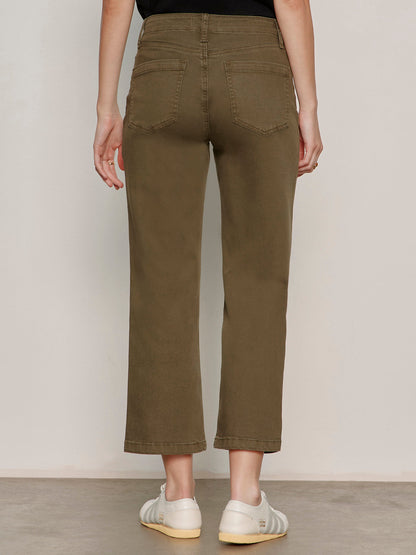 Sanctuary Clothing Sale - Retreat Crop Pant Burnt Olive