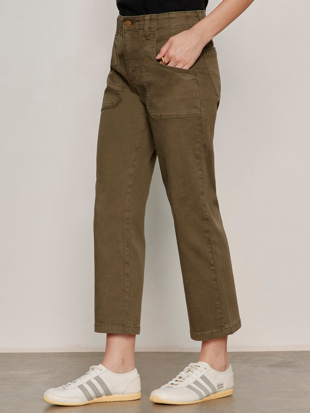 Sanctuary Clothing Sale - Retreat Crop Pant Burnt Olive