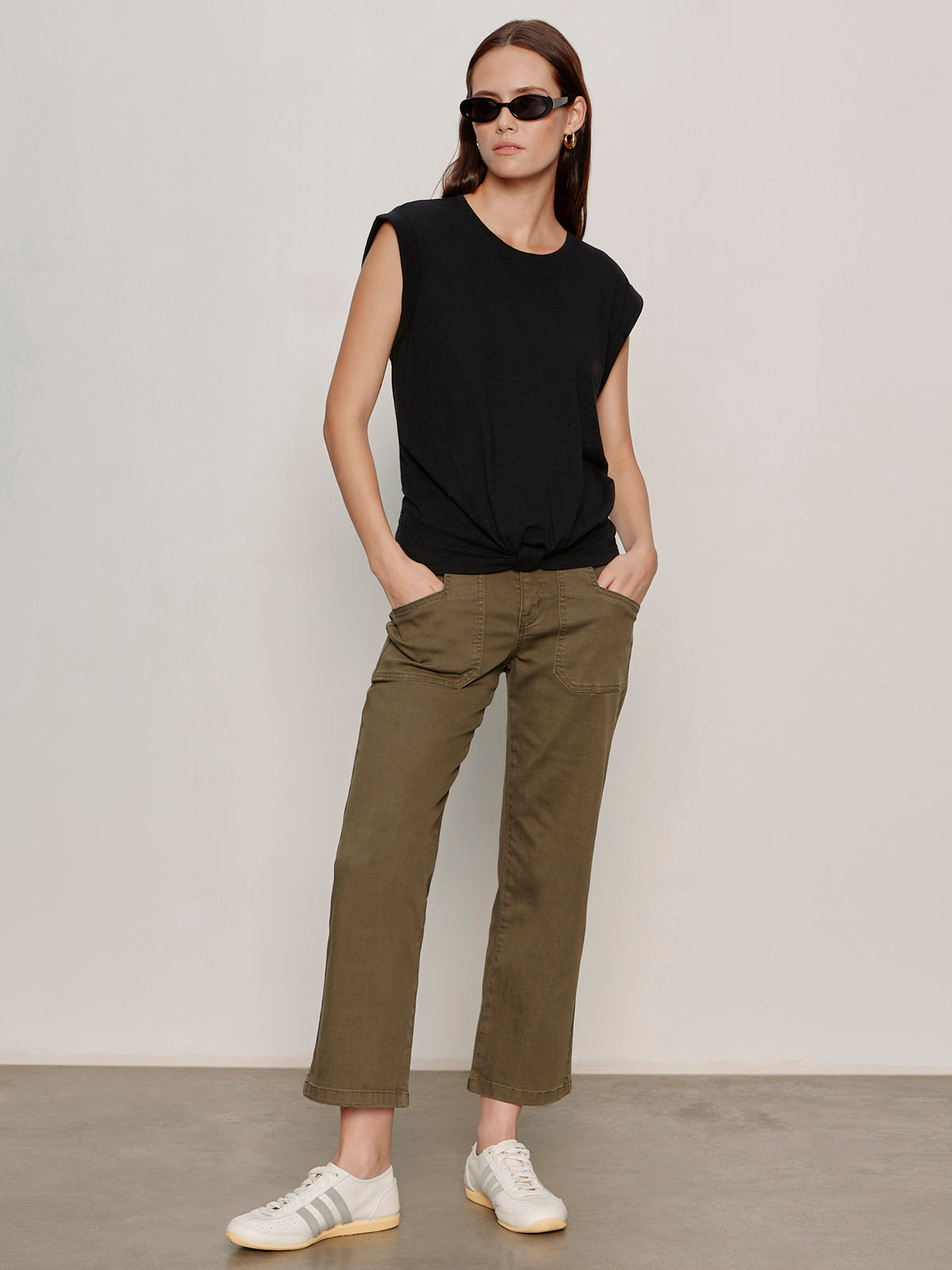 Sanctuary Clothing Sale - Retreat Crop Pant Burnt Olive