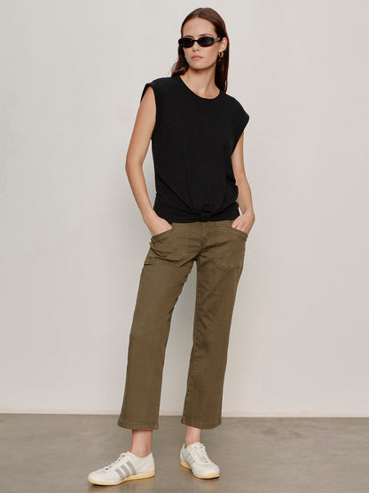 Sanctuary Clothing Sale - Retreat Crop Pant Burnt Olive