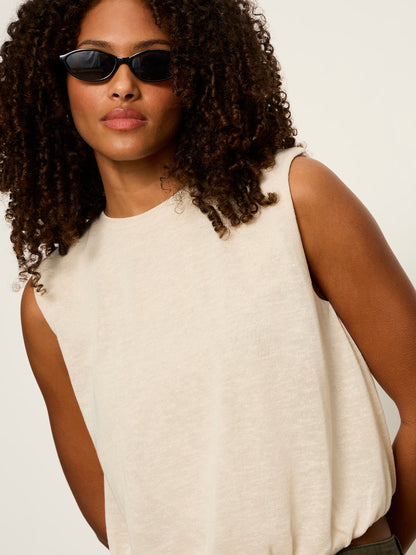 Sanctuary Clothing Deals - Quinn Bubble Shell Bone