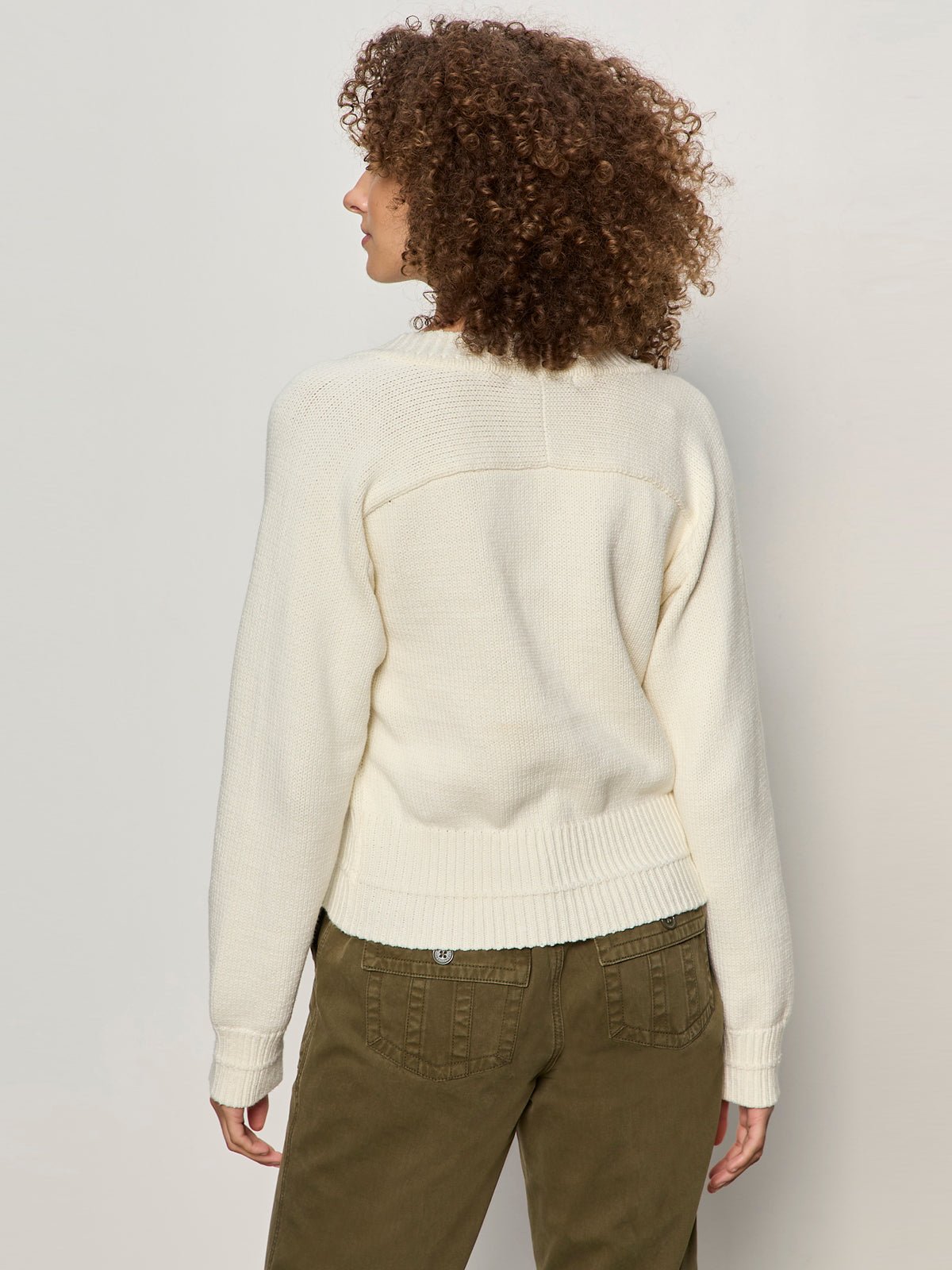 Sanctuary Clothing New - PERFECT V NECK SWEATER VINTAGE IVORY
