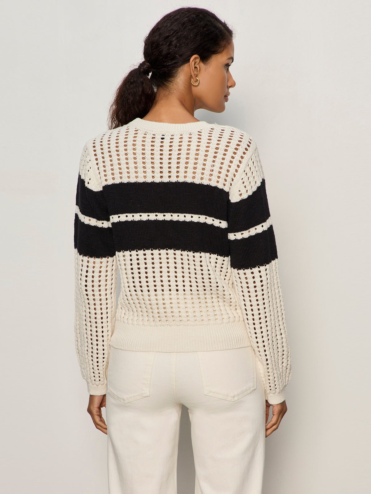 Sanctuary Clothing Best Price - Sporty Openwork Popover Collagen with Black