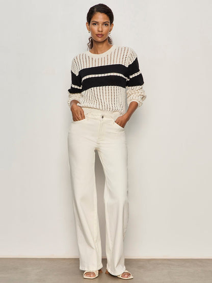 Sanctuary Clothing Best Price - Sporty Openwork Popover Collagen with Black