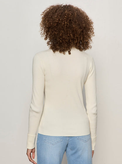 Sanctuary Clothing Best Seller - ONLY YOURS RIBBED ZIP SWEATER COLLAGEN