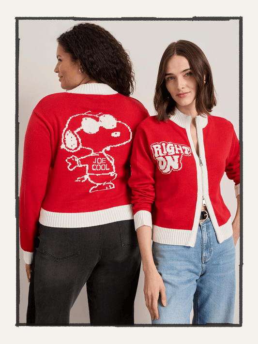 Sanctuary Clothing Recommended - JOE COOL ZIP UP SWEATER CHERRY LACQUER