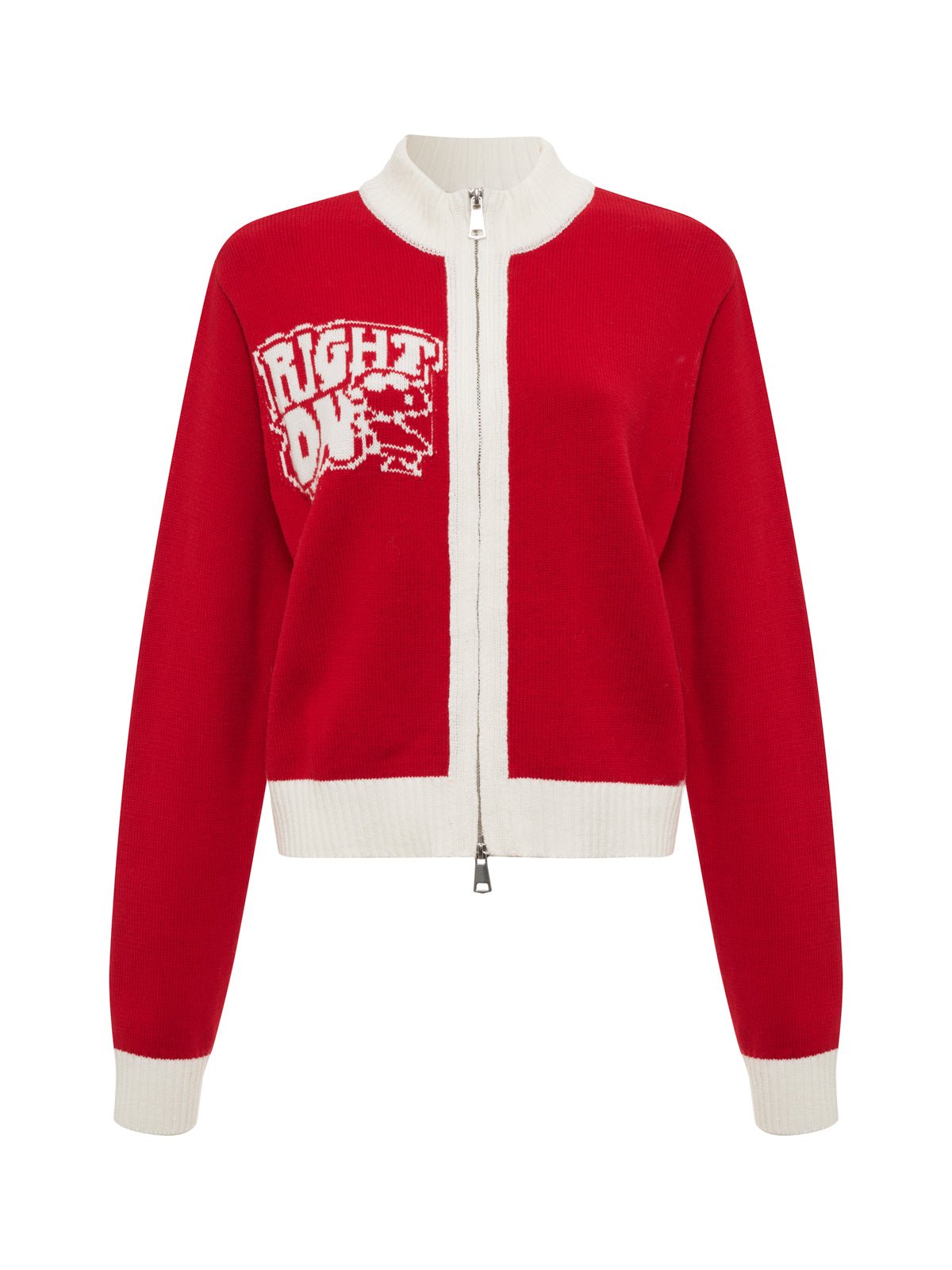 Sanctuary Clothing Recommended - JOE COOL ZIP UP SWEATER CHERRY LACQUER