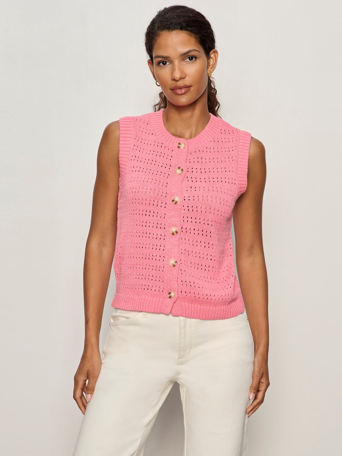 Sanctuary Clothing Sale - POINTELLE SHELL BLOOM PINK