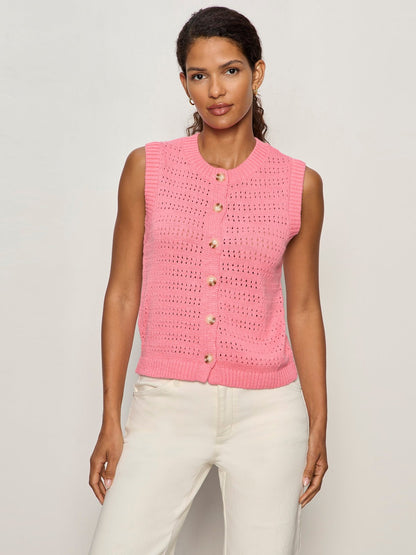 Sanctuary Clothing Sale - POINTELLE SHELL BLOOM PINK