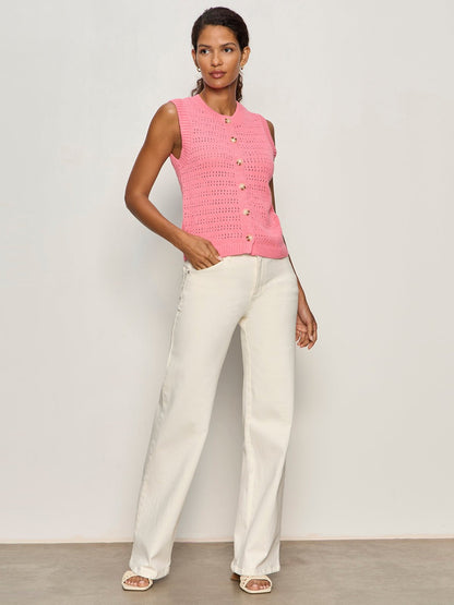 Sanctuary Clothing Sale - POINTELLE SHELL BLOOM PINK