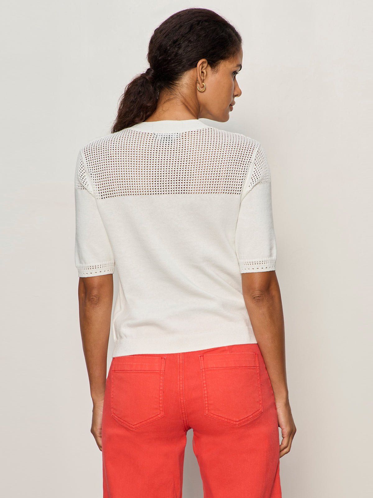 Sanctuary Clothing Quality - MIX STITCH TEE CHALK