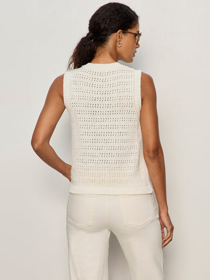 Sanctuary Clothing Sale - POINTELLE SHELL VINTAGE IVORY