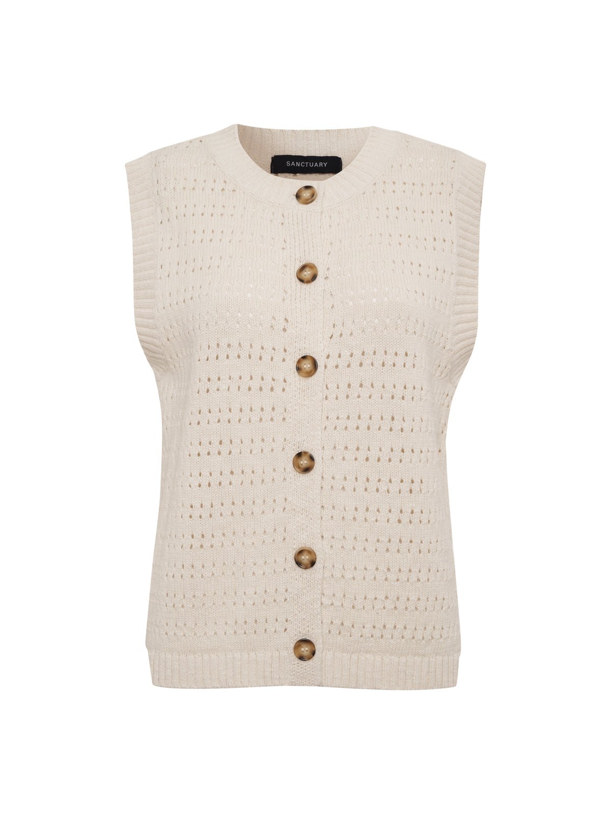 Sanctuary Clothing Sale - POINTELLE SHELL VINTAGE IVORY