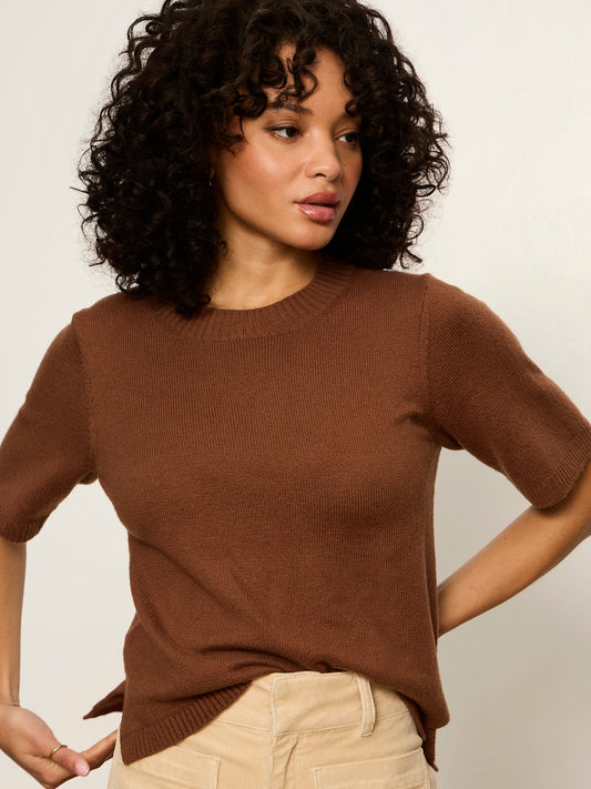 Sanctuary Clothing Premium - Perfect Sweater Tee Cocoa Powder