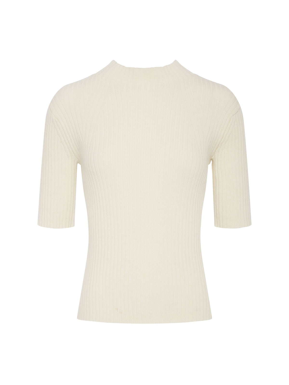Sanctuary Clothing Best Price - High Neck Ribbed Top Bone