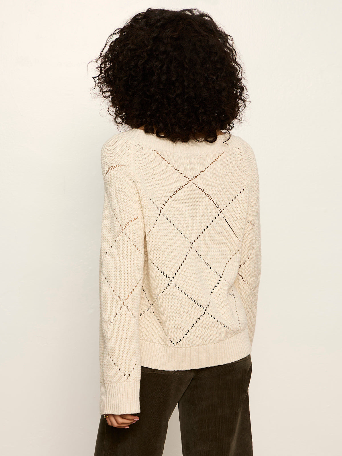 Sanctuary Clothing Top Pick - Diamond Stitch Popover Bone