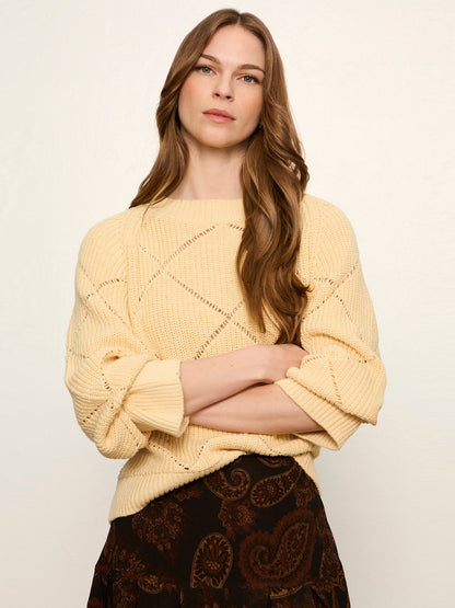 Sanctuary Clothing Sale - Diamond Stitch Popover Light Goldie