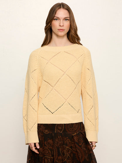 Sanctuary Clothing Sale - Diamond Stitch Popover Light Goldie