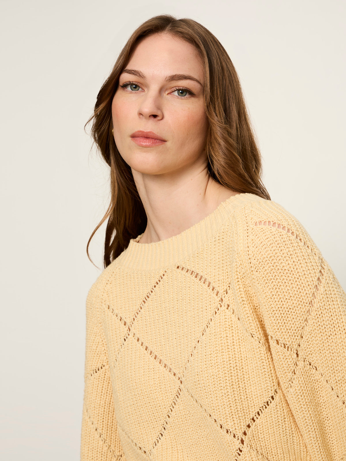 Sanctuary Clothing Sale - Diamond Stitch Popover Light Goldie
