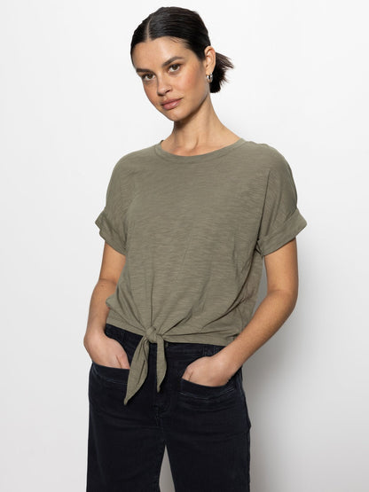 Sanctuary Clothing Recommended - ALL DAY TIE TEE TRAIL GREEN