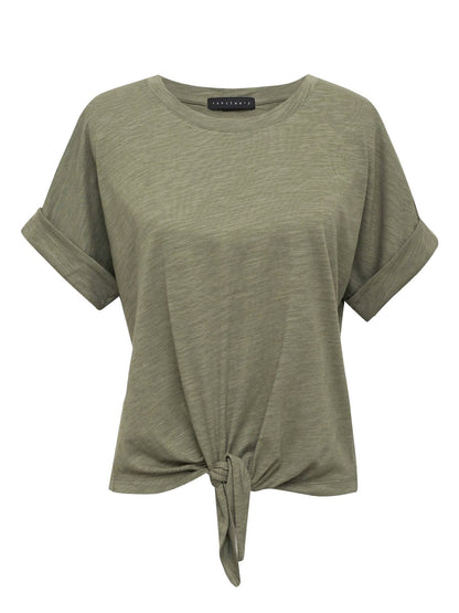 Sanctuary Clothing Recommended - ALL DAY TIE TEE TRAIL GREEN