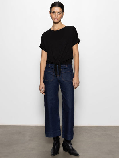 Sanctuary Clothing Customer Favorite - ALL DAY TIE TEE BLACK
