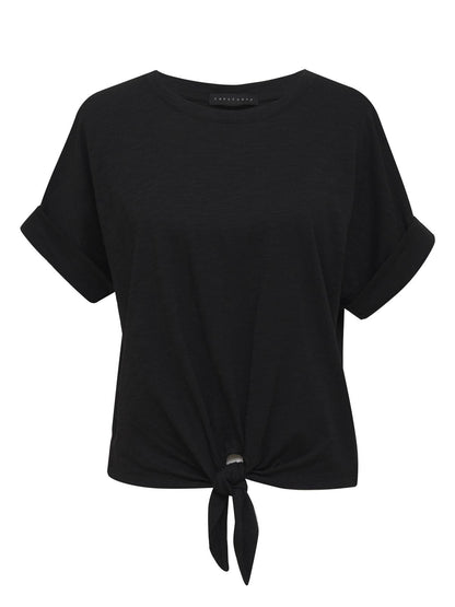 Sanctuary Clothing Customer Favorite - ALL DAY TIE TEE BLACK