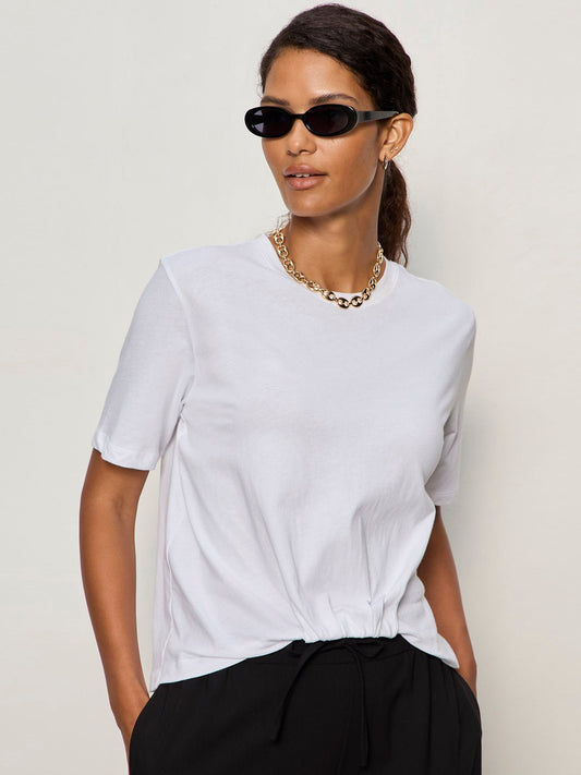 Sanctuary Clothing Special Offer - TUCK IT UNDER TEE WHITE