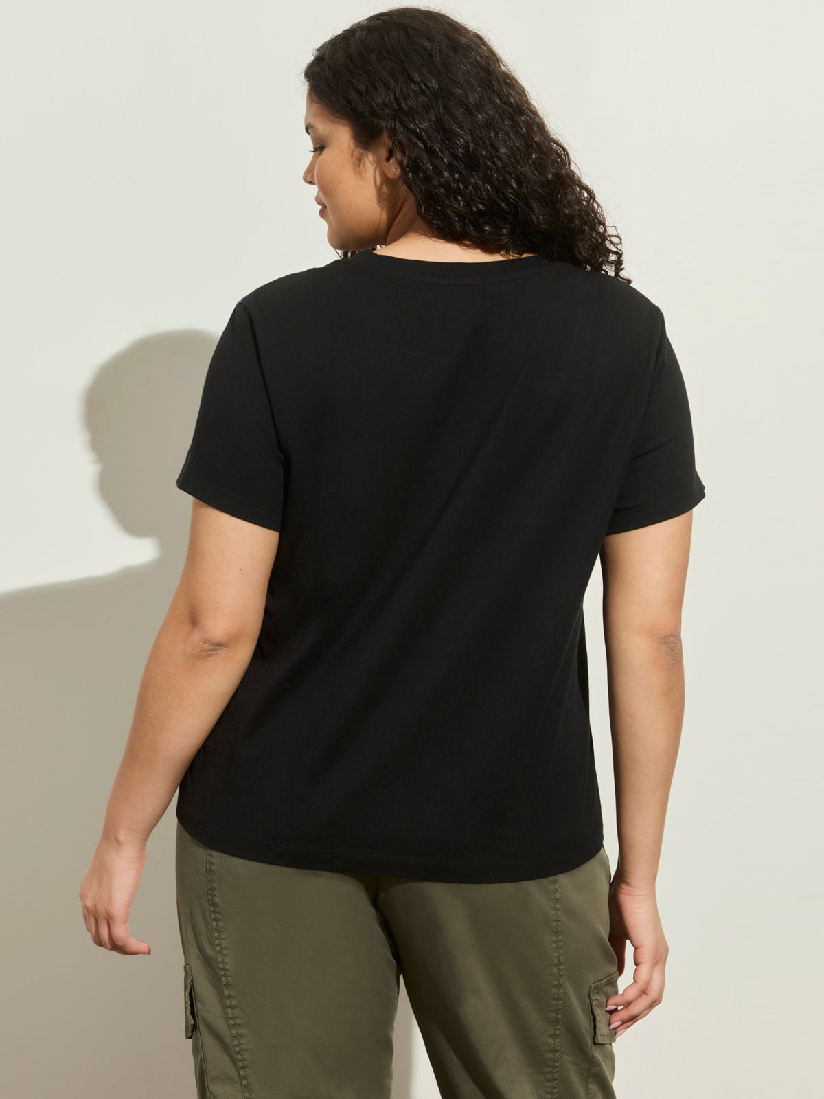 Sanctuary Clothing Trending - LACE UP TIMELESS TEE BLACK
