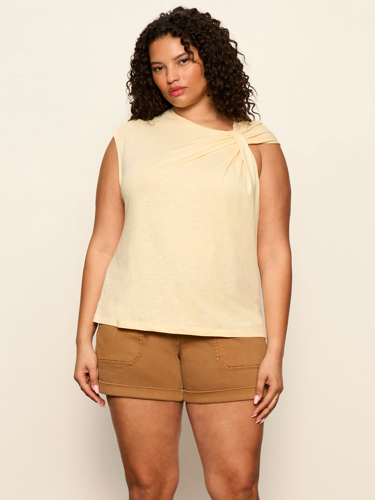 Sanctuary Clothing Great Value - SO TWISTED MUSCLE TEE BANANA