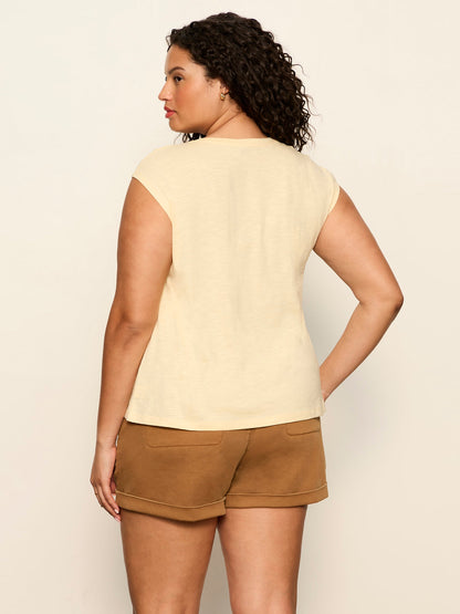 Sanctuary Clothing Great Value - SO TWISTED MUSCLE TEE BANANA