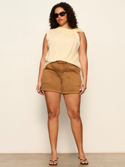 Sanctuary Clothing Great Value - SO TWISTED MUSCLE TEE BANANA