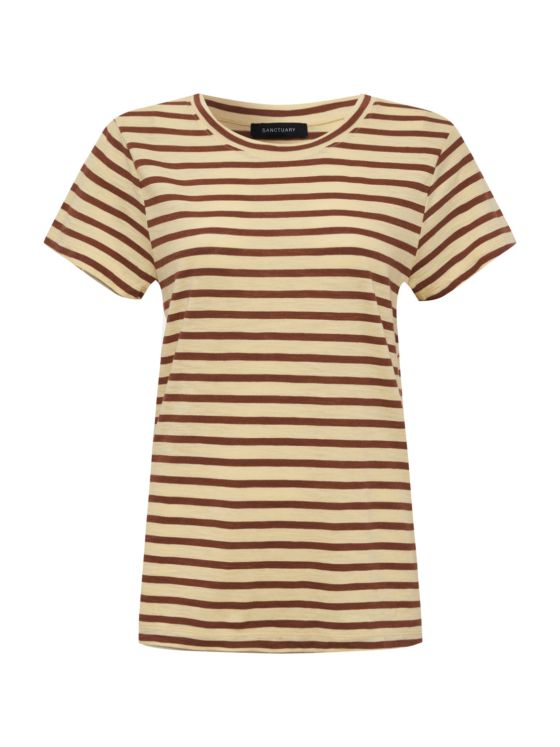 Sanctuary Clothing Latest - THE PERFECT TEE CHOCO BANANA STRIPE
