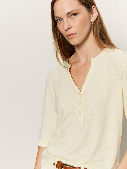 Sanctuary Clothing Best Price - ROLLED SLEEVE TEE LEMON DROP