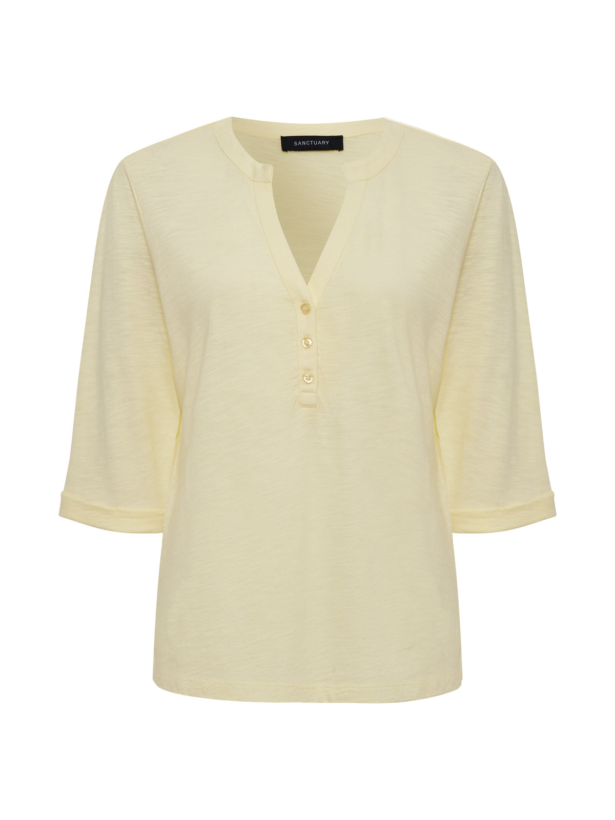 Sanctuary Clothing Best Price - ROLLED SLEEVE TEE LEMON DROP