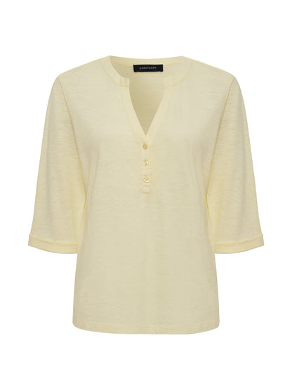 Sanctuary Clothing Best Price - ROLLED SLEEVE TEE LEMON DROP
