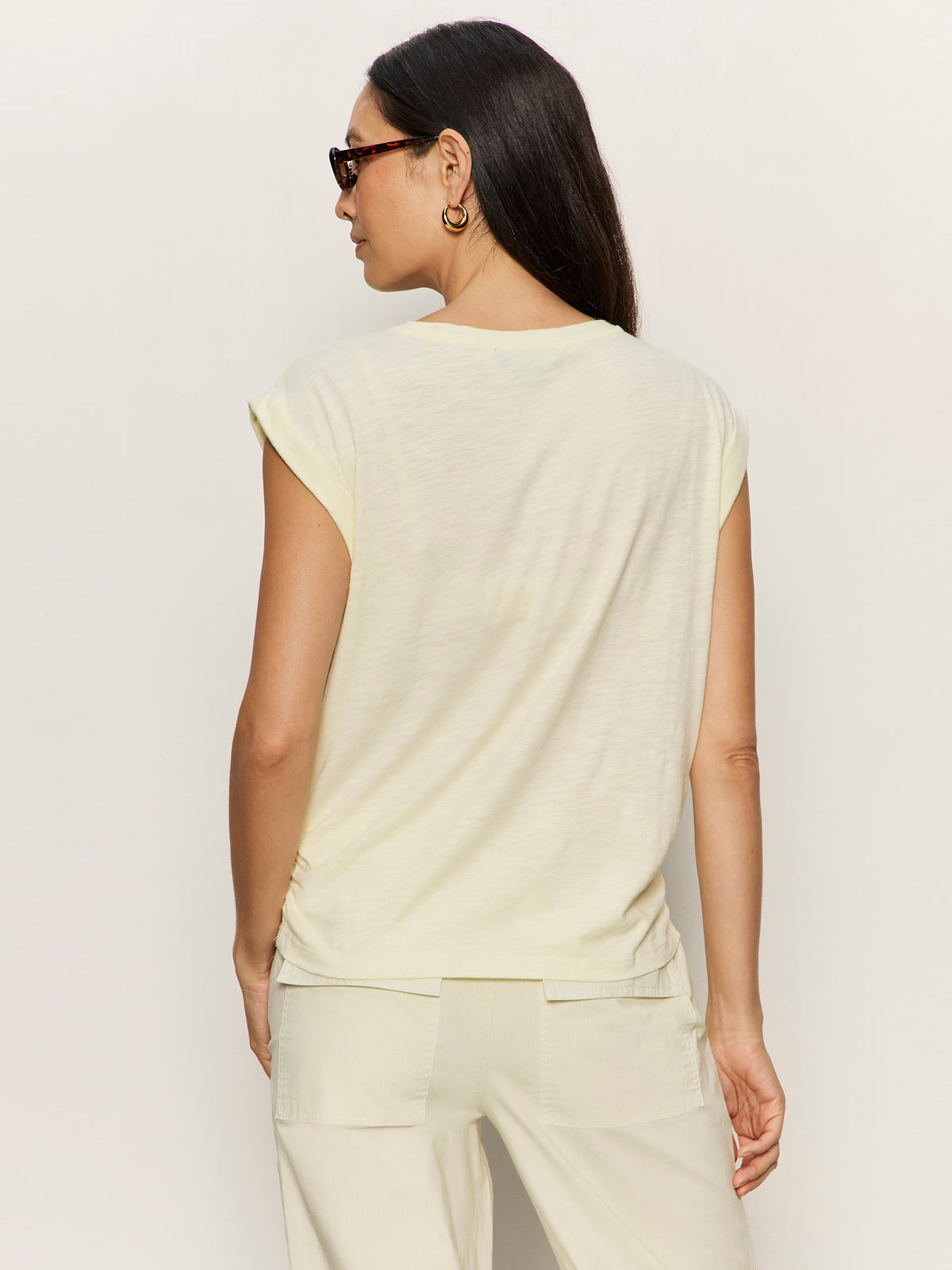 Sanctuary Clothing New - KNOTTED MUSCLE TEE LEMON DROP