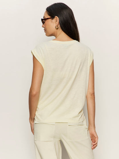 Sanctuary Clothing New - KNOTTED MUSCLE TEE LEMON DROP
