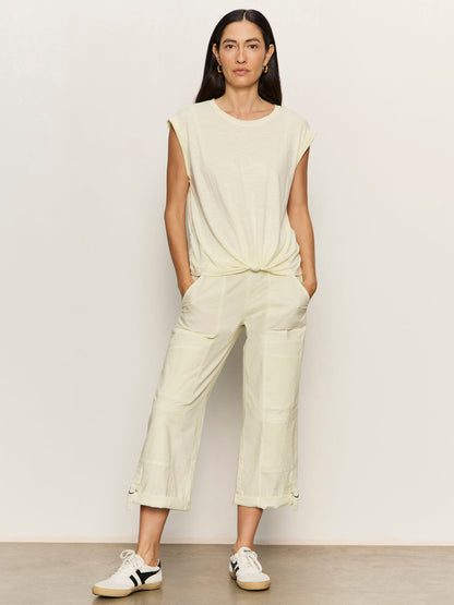 Sanctuary Clothing New - KNOTTED MUSCLE TEE LEMON DROP
