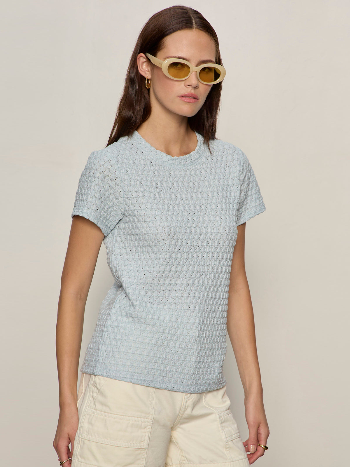 Sanctuary Clothing Exclusive - PUCKER UP PERFECT TEE BLUE AURA