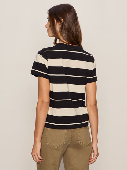 Sanctuary Clothing Sale - Timeless Tee Vanilla Creme/Black Stripe
