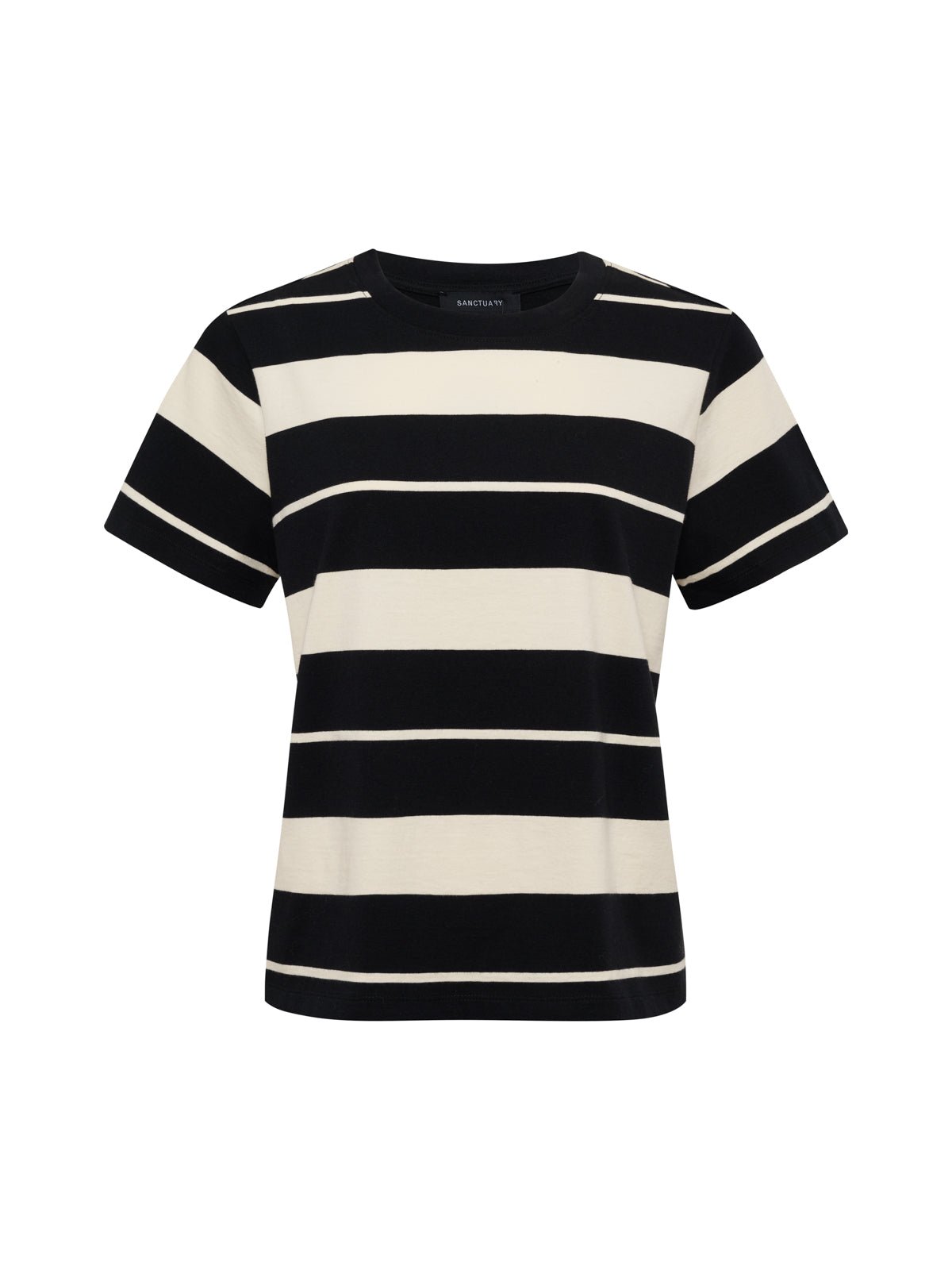 Sanctuary Clothing Sale - Timeless Tee Vanilla Creme/Black Stripe