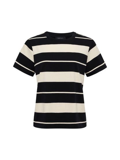 Sanctuary Clothing Sale - Timeless Tee Vanilla Creme/Black Stripe