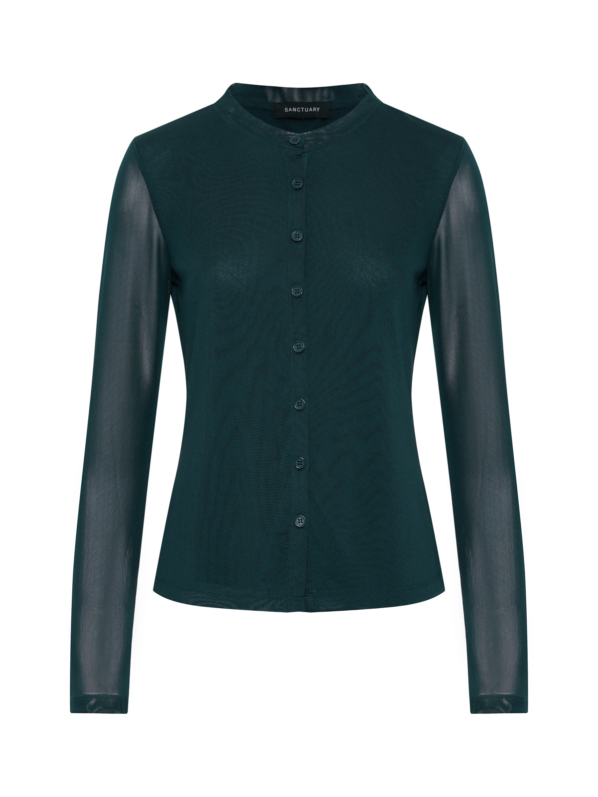 Sanctuary Clothing Deals - Mesh Long Sleeve Cardigan Forest